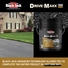 Load image into Gallery viewer, Black Jack Drive-Maxx 300 Premium 3 Year Filler & Sealer, 5 Gallons, Fills Small Cracks, Fast Dry Technology, Stand Up To Heavy Vehicles, Driveway Sealer Asphalt