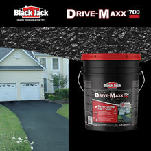 Load image into Gallery viewer, Black Jack Drive-Maxx 700 Premium 7 Year Filler & Sealer, 5 Gallons, Fills Small Cracks, Fast Dry Technology, Stand Up To Heavy Vehicles, Driveway Sealer Asphalt