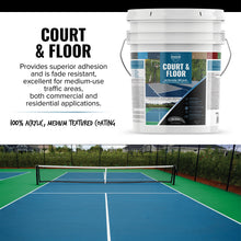 Load image into Gallery viewer, DYCO Court & Floor Anti-Slip Coating - Slip-Resistant Pavement, Cement & Concrete Paint for Pickleball, Tennis & Basketball Courts, Exceeds ADA Standards for Safety Areas