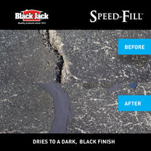 Load image into Gallery viewer, Black Jack Speed-Fill Elastic Blacktop Crack Filler, 10 oz., Seal Asphalt Roads, Driveways, Pavements, Expansion Joints & Walkways, Provides Long Term, Flexible Seal
