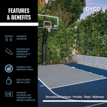 Load image into Gallery viewer, DYCO Court & Floor Anti-Slip Coating - Slip-Resistant Pavement, Cement & Concrete Paint for Pickleball, Tennis & Basketball Courts, Exceeds ADA Standards for Safety Areas