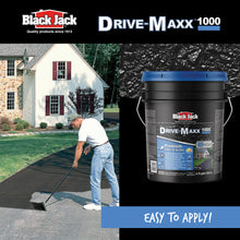 Load image into Gallery viewer, Black Jack Drive-Maxx 1000 Premium 10 Year Filler & Sealer, 5 Gallons, Fills Small Cracks, Fast Dry Technology, Stand Up To Heavy Vehicles, Driveway Sealer Asphalt