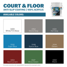 Load image into Gallery viewer, DYCO Court & Floor Anti-Slip Coating - Slip-Resistant Pavement, Cement & Concrete Paint for Pickleball, Tennis & Basketball Courts, Exceeds ADA Standards for Safety Areas