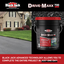 Load image into Gallery viewer, Black Jack Drive-Maxx 700 Premium 7 Year Filler & Sealer, 5 Gallons, Fills Small Cracks, Fast Dry Technology, Stand Up To Heavy Vehicles, Driveway Sealer Asphalt