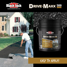 Load image into Gallery viewer, Black Jack Drive-Maxx 300 Premium 3 Year Filler & Sealer, 5 Gallons, Fills Small Cracks, Fast Dry Technology, Stand Up To Heavy Vehicles, Driveway Sealer Asphalt