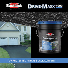 Load image into Gallery viewer, Black Jack Drive-Maxx 1000 Premium 10 Year Filler & Sealer, 5 Gallons, Fills Small Cracks, Fast Dry Technology, Stand Up To Heavy Vehicles, Driveway Sealer Asphalt