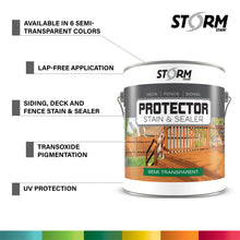 Load image into Gallery viewer, Storm System Protector Semi-Transparent Stain and Sealer