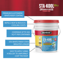 Load image into Gallery viewer, GARDNER STA-KOOL 15 YR Turbo-Dri Elastomeric Roof Coating - White