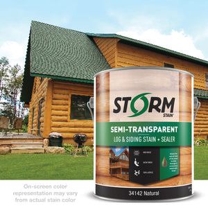 Storm Stain Semi-Transparent Log & Siding Stain + Sealer