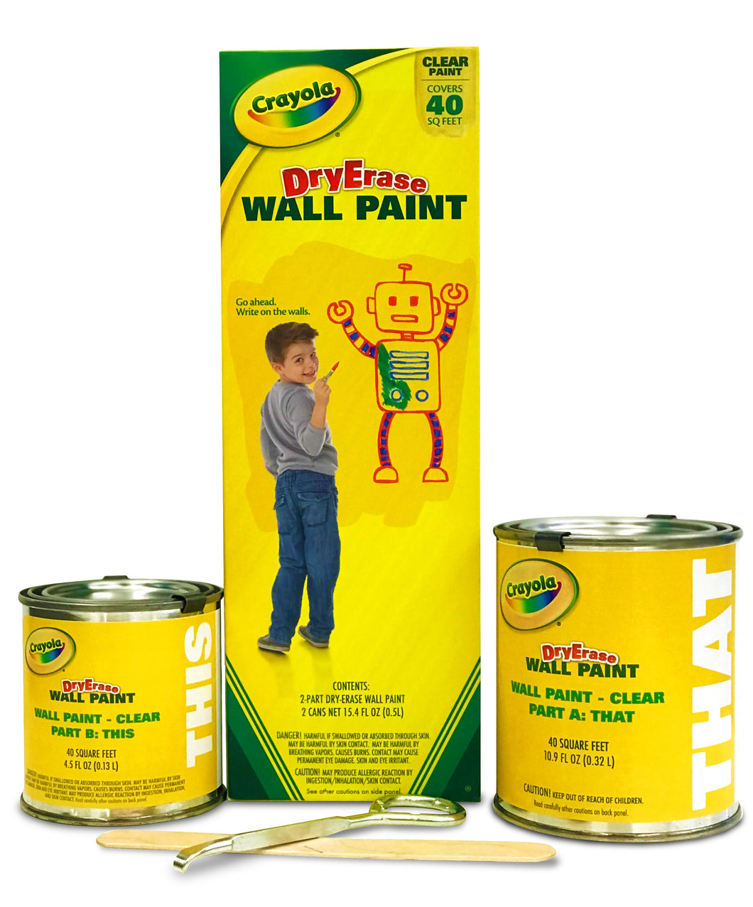 CrayolaÂ® Dry Erase Wall Paint