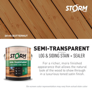 Storm Stain Semi-Transparent Log & Siding Stain + Sealer