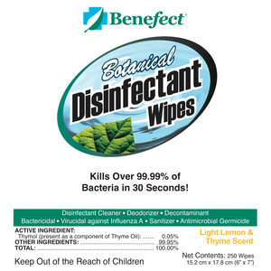 Benefect Botanical Disinfectant Wipes