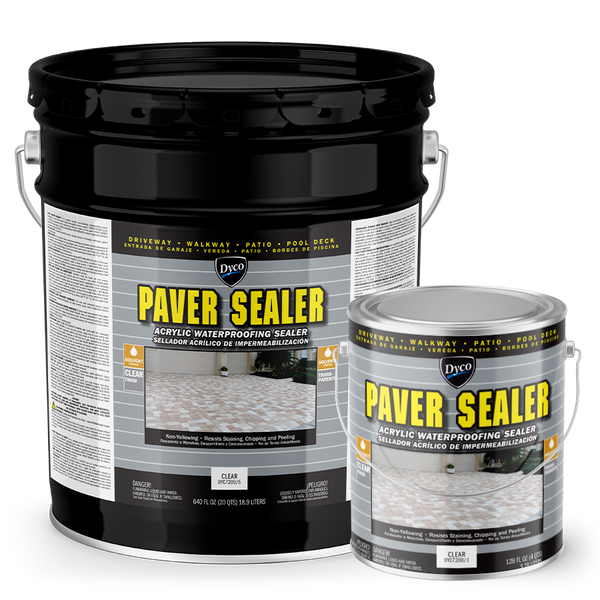 Dyco Paints Paver Sealer 1 Gal. 7200 Clear Gloss Exterior Solvent Acrylic  Sealer DYC7200/1 - The Home Depot