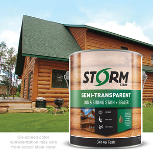 Storm Stain Semi-Transparent Log & Siding Stain + Sealer