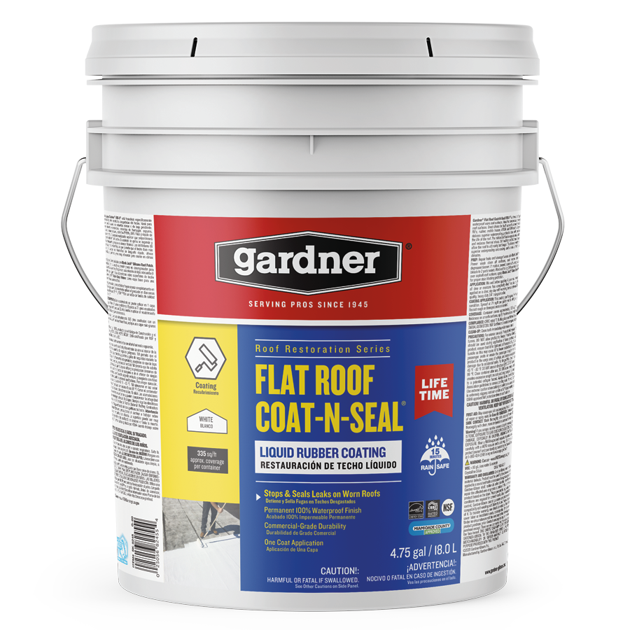 GARDNER Flat Roof Coat-N-Seal Liquid Rubber Coating – Pro Solutions Direct