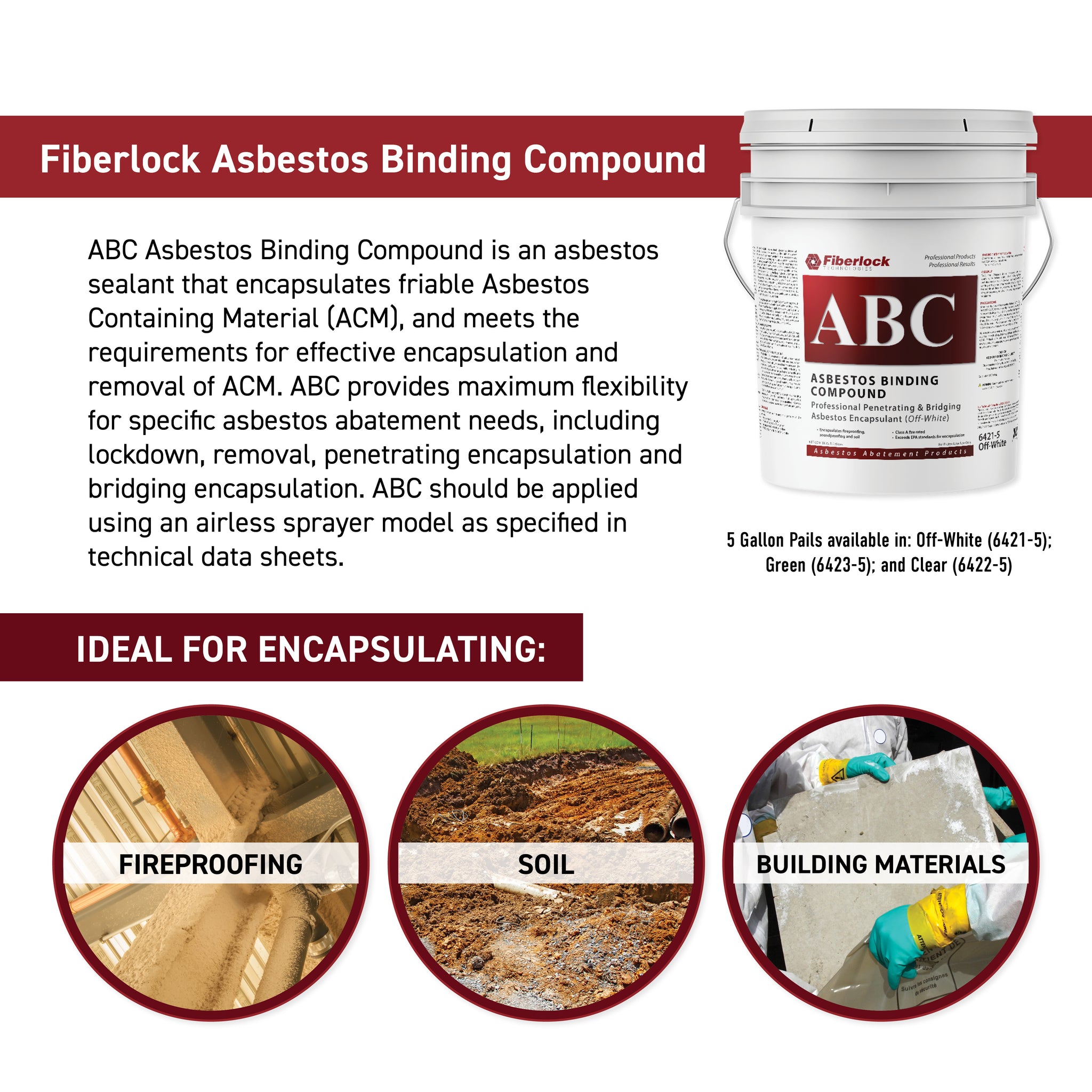 Fiberlock ABC Asbestos Binding Compound – Pro Solutions Direct