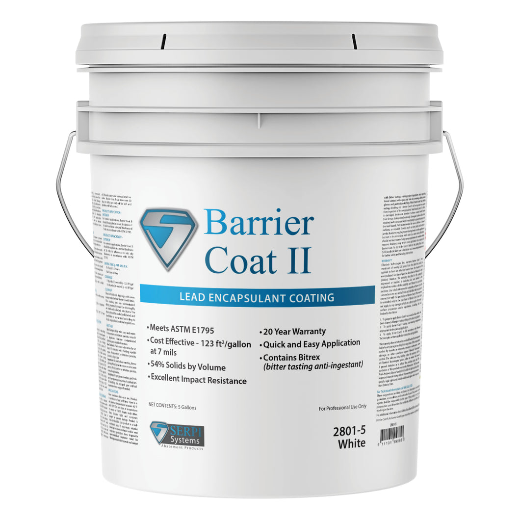 Fiberlock Barrier Coat II Lead Paint Encapsulant Coating- White