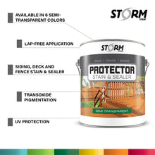 Load image into Gallery viewer, Storm System Protector Semi-Transparent Stain and Sealer
